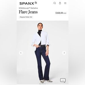SPANX Dark Blue Women's Boot Cut Jeans